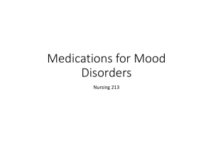 Medications for Mood Disorders: Nursing Guide