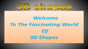 Introduction to 3D Shapes