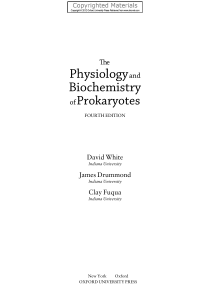 Prokaryote Physiology & Biochemistry Textbook