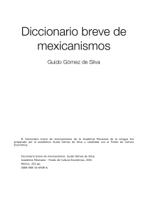 guido gomez de silva - diccionario breve de mexicanismos