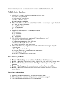 Facebook Post Creation Test Questions