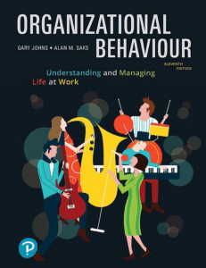 Organizational Behaviour Textbook: Understanding Life at Work