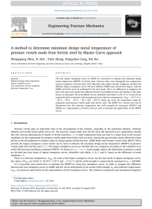 Ferritic Steel MDMT by Master Curve