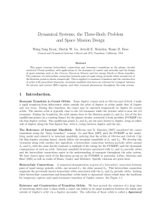 Dynamical Systems & Three-Body Problem in Space Mission Design