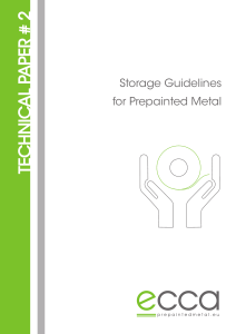 Prepainted Metal Storage Guidelines