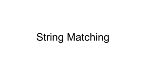 String Matching Algorithms: Naive, Rabin-Karp, Automata, KMP