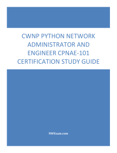 CWNP Python Network Admin CPNAE-101 Study Guide