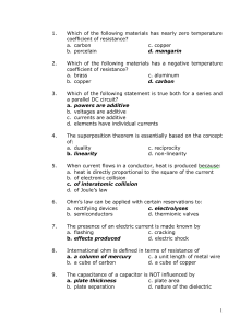 Electrical Engineering Exam Questions