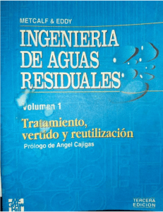 Ingeniería de Aguas Residuales: Tratamiento y Reutilización