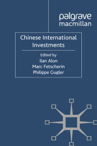 Chinese International Investments Book