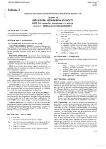 1997 Uniform Building Code Structural Design Excerpt