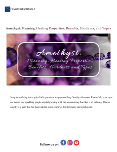 Amethyst: Meaning, Healing, Properties, Types