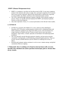 HMPV & COVID-19 Info: Symptoms, Transmission, Prevention