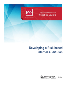 Risk-Based Internal Audit Plan Development Guide