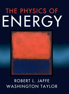 The Physics of Energy Textbook