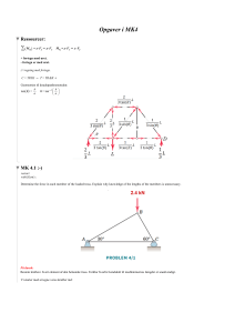 Truss Analysis Problems: Structural Mechanics