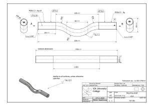 Mounting Shaft Technical Drawing