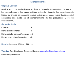 Plan de estudios Microeconomía 2025