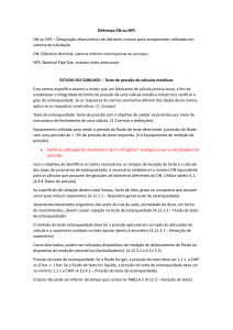 Testes de Pressão em Válvulas: DN, NPS e ISO 5208