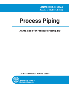 ASME B31.3-2024 Process Piping Standard