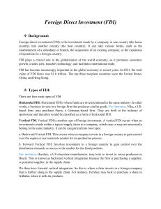 Foreign Direct Investment (FDI) Explained