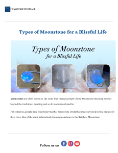 Types of Moonstone: Meaning & Benefits