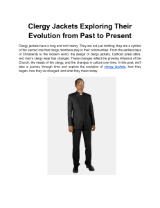 Clergy Jackets: Evolution from Past to Present