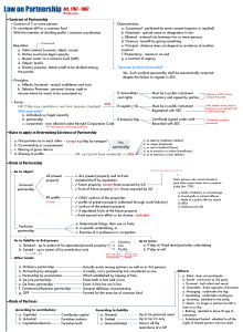 Partnership Law: Contract, Types, Obligations, Liability