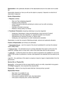 Depreciation: Definition, Types, Factors & Methods