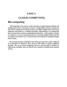 Cloud Computing and Advanced Computing Technologies