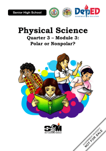 Polar and Nonpolar Molecules: A Physical Science Module