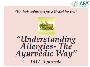 Ayurvedic Allergy Solutions: Understanding & Natural Remedies