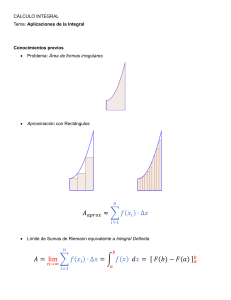 Aplicaciones de la Integral: Cálculo de Áreas y Volúmenes