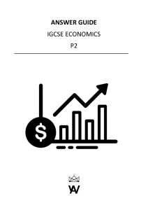 IGCSE Economics P2 Answer Guide