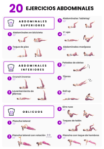 20 Ejercicios Abdominales: Guía Completa