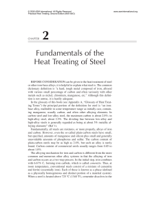 Heat Treating of Steel Fundamentals