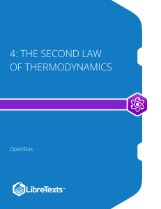 Second Law of Thermodynamics: Textbook Chapter