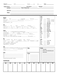 Patient Chart Template