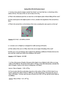 PH 1110 Physics Practice Exam 2