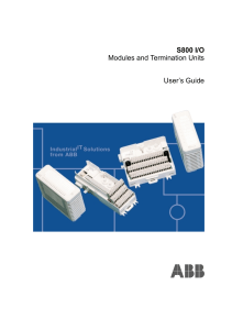 S800 I/O Modules & Termination Units User's Guide