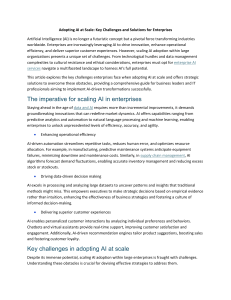 Scaling AI Adoption: Challenges & Solutions for Enterprises