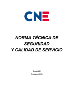 Norma Técnica de Seguridad y Calidad de Servicio Eléctrico