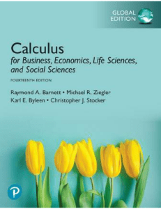 Calculus for Business, Economics, Life Sciences Textbook