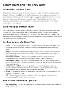 Steam Trains: How They Work