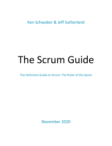 The Scrum Guide: Definitive Rules of the Game