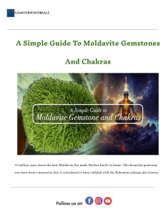 Moldavite Gemstones & Chakras Guide