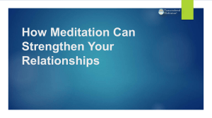 Meditation for Stronger Relationships