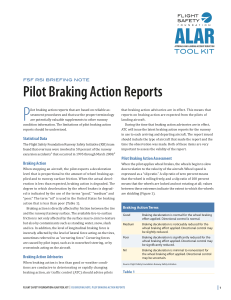 Pilot Braking Action Reports: Runway Safety