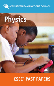 CSEC Physics Past Papers: Exam Prep Resource