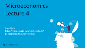 Microeconomics Lecture 4: Supply, Demand, Costs